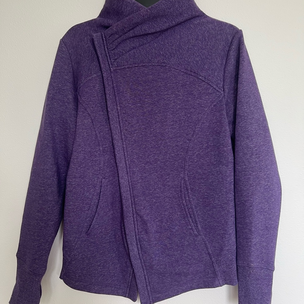 Zella  Purple Knit Sweatshirt